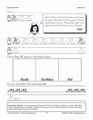 Traditional Cursive Handwriting Workbook Grades 2-4