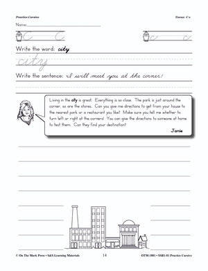 Traditional Cursive Practice Workbook Grades 2-4