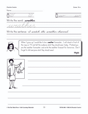 Traditional Cursive Practice Workbook Grades 2-4