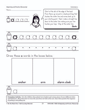 Traditional Manuscript: Beginning and Practice Big Book Grades PreK-2