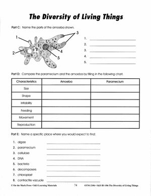 Diversity of Living Things Grades 4-6