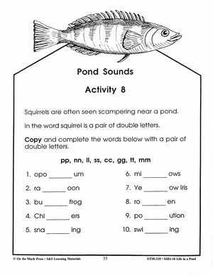 Life in a Pond Grades 3-4