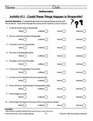 All Kinds of Structures Grade 1