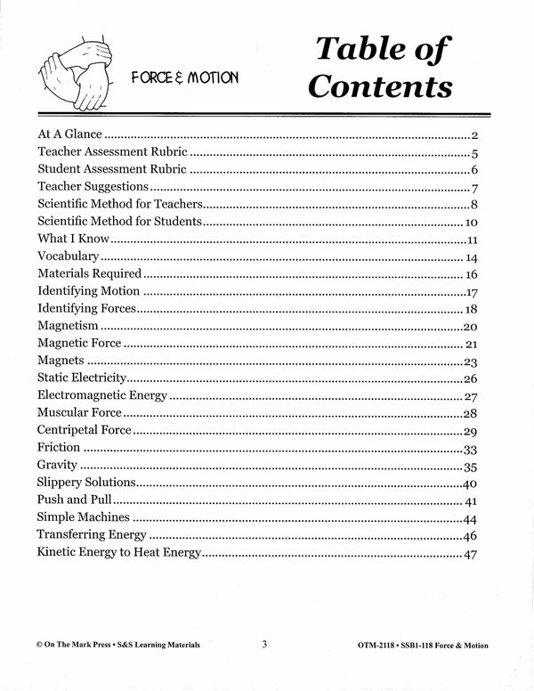Force & Motion Grades 1-3