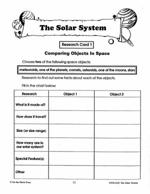 The Solar System Grades 4-6 (US Edition)