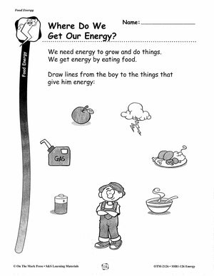 Energy Types and Experiments Grades 1-3