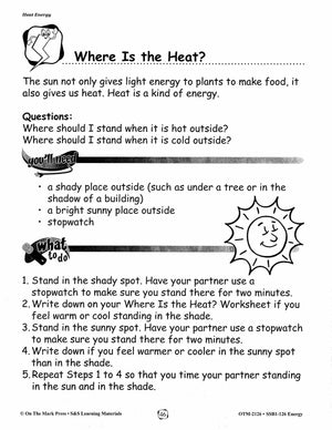 Energy Types and Experiments Grades 1-3