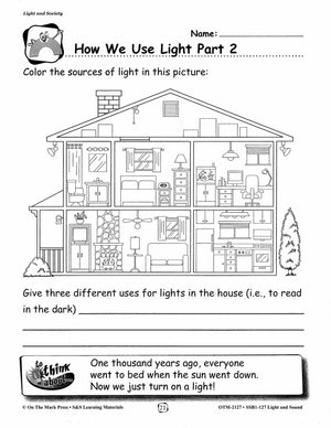 Light and Sound Lessons and Experiments Grades 1-3