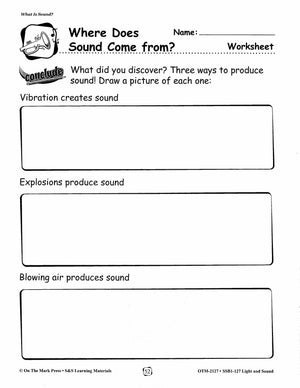Light and Sound Lessons and Experiments Grades 1-3
