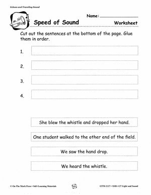 Light and Sound Lessons and Experiments Grades 1-3