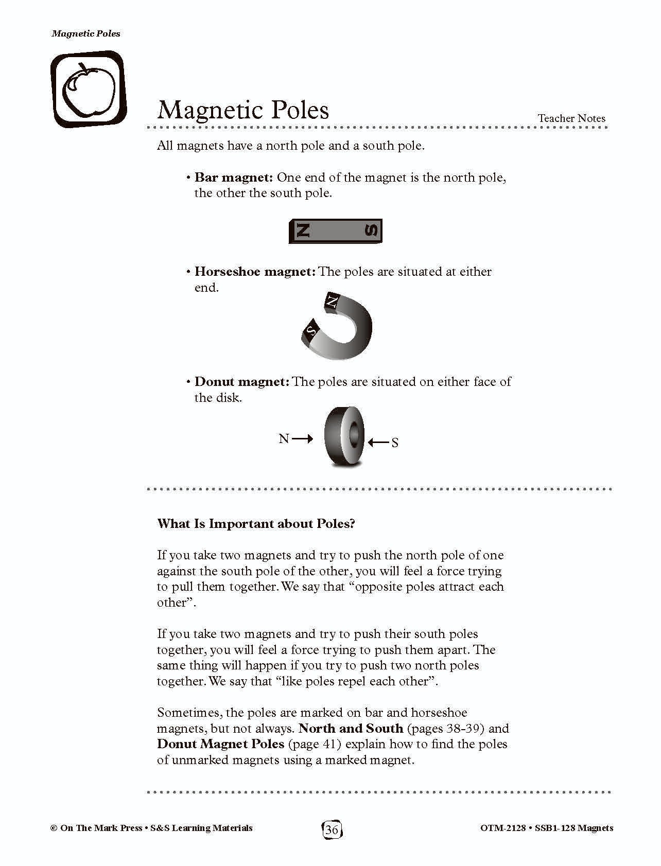 Engineering Lessons For Magnets Magnets Lessons and Experiments Grades 1-3