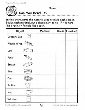 Matter and Materials Lessons and Experiments Grades 1-3