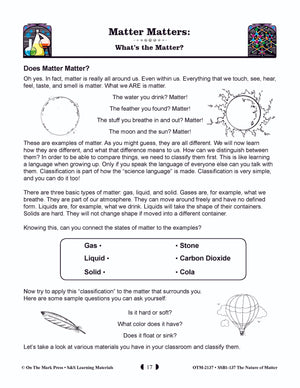 The Nature of Matter Grades 5-8