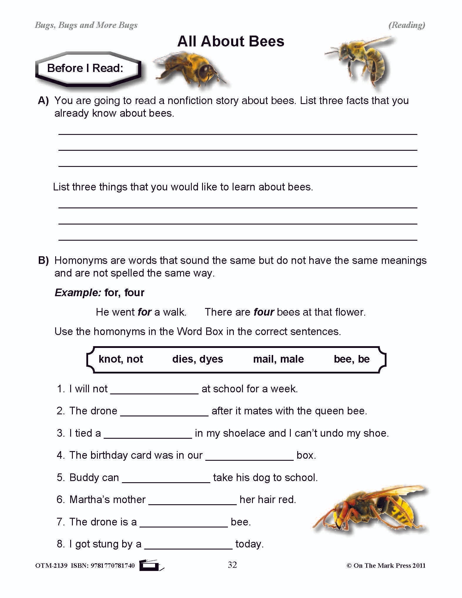 Bugs, Bugs & More Bugs Grades 2-3