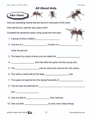 Bugs, Bugs & More Bugs Grades 2-3