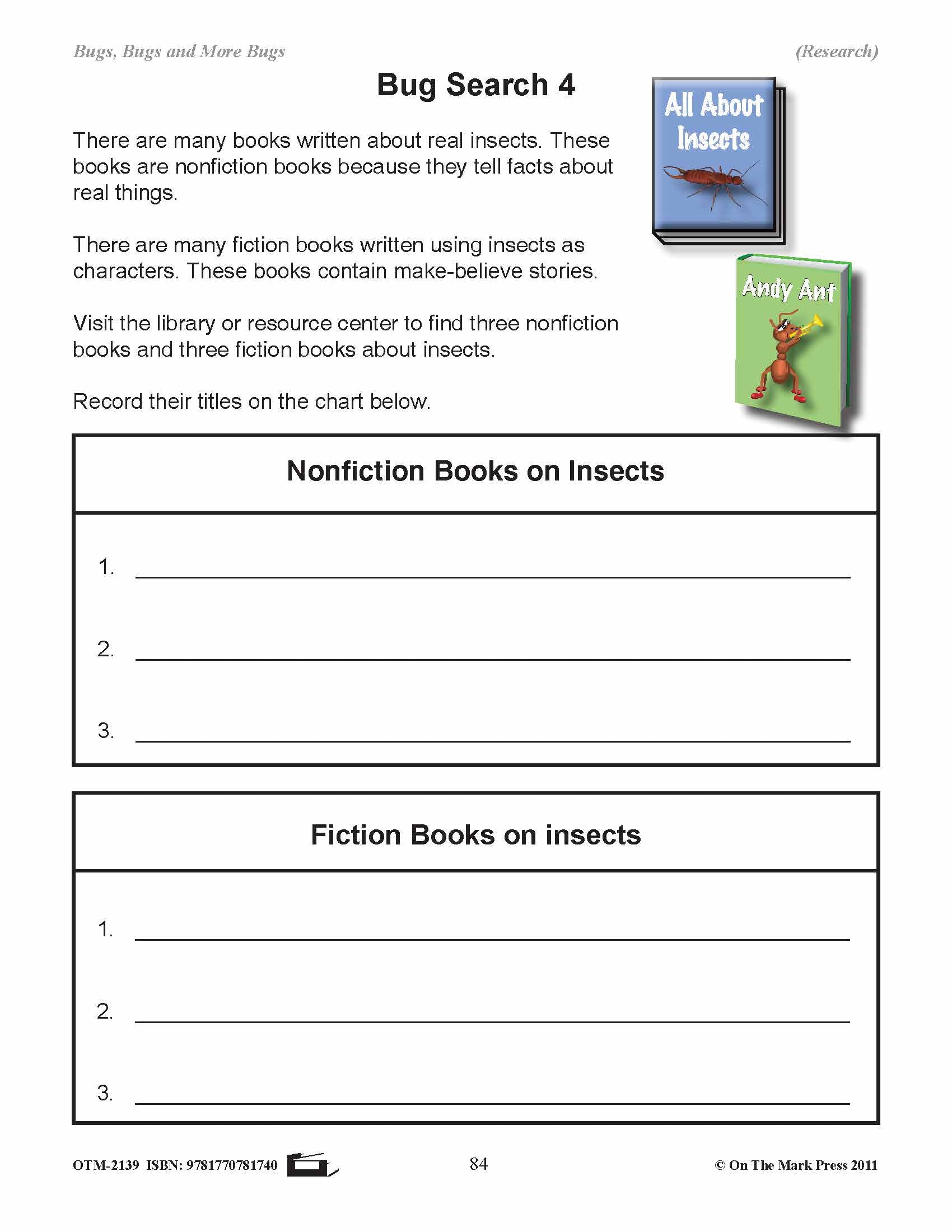 Bugs, Bugs & More Bugs Grades 2-3
