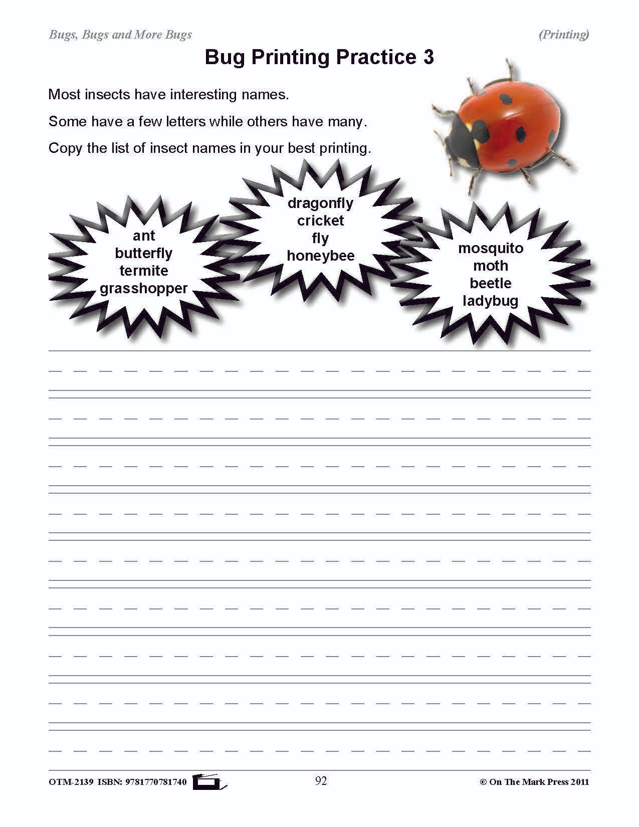Bugs, Bugs & More Bugs Grades 2-3