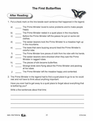 Butterflies and Moths Grades 3-4 - The similarities and differences activities and worksheets