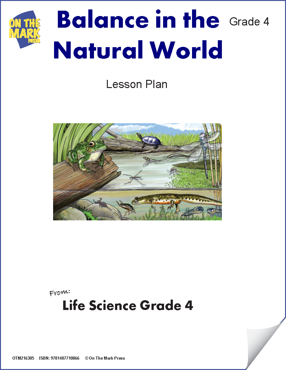 Balance in the Natural World Lesson Plan and Student Worksheets Grade 4