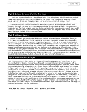 Alberta Grade 4 Science Curriculum - An Entire Year of Lessons!