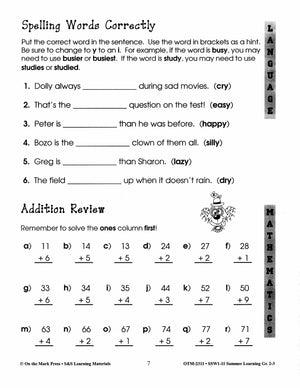 Summer Learning Grades 2-3