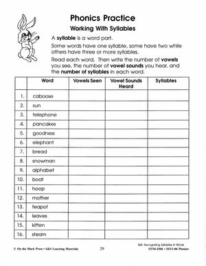 Phonics Practice Workbook Grades 1-3