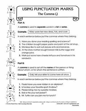 Capitalization & Punctuation Build Their Skills Workbook Grades 1-3