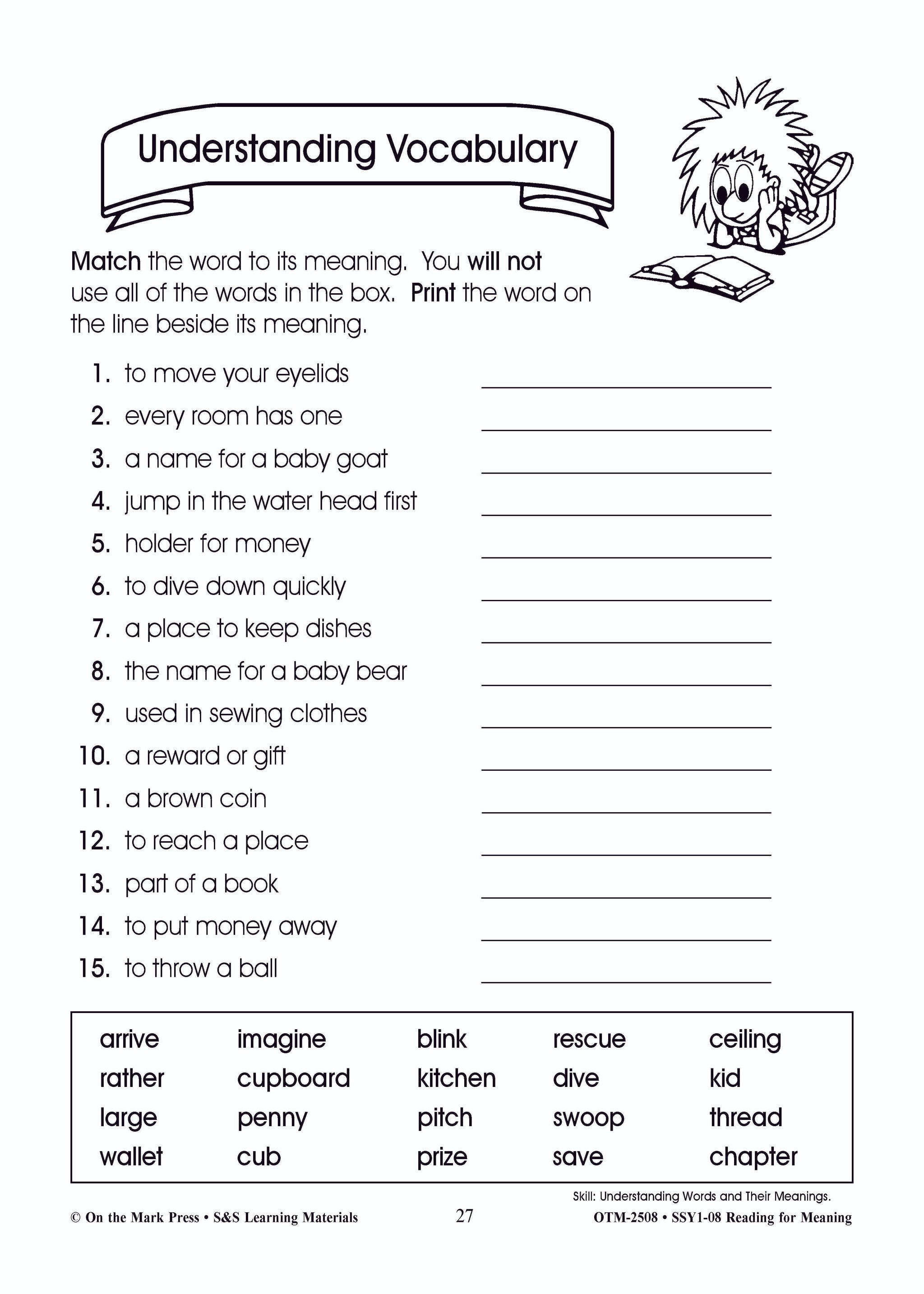 Reading for Meaning  Workbook Grades 1-3