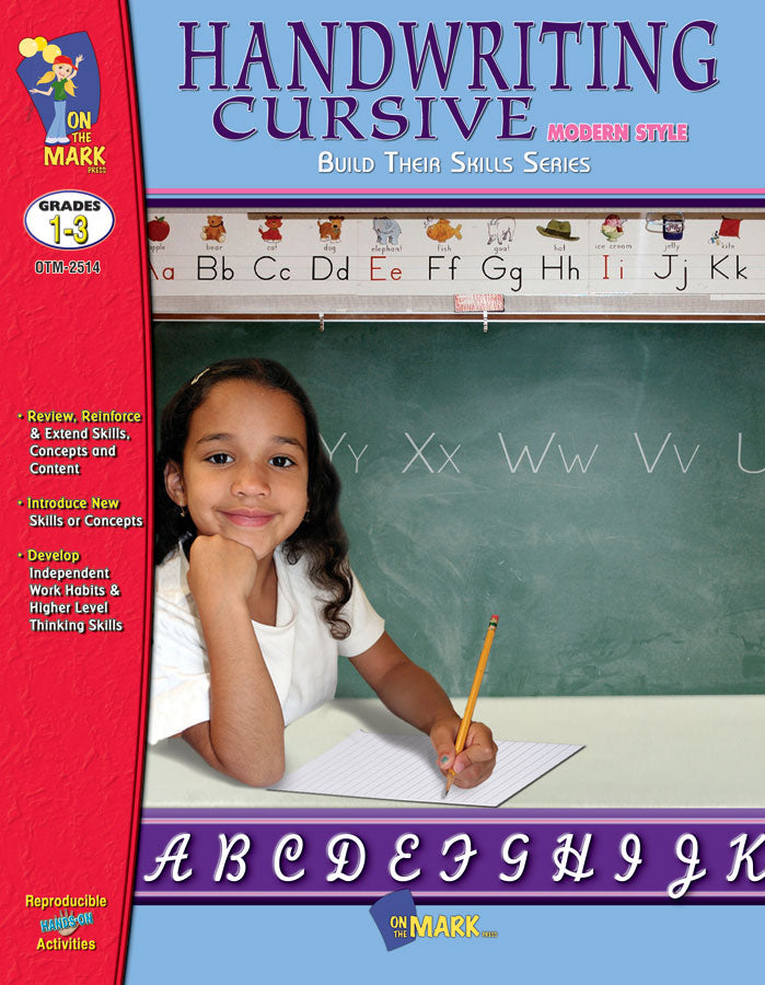 Handwriting Cursive - Modern Style Gr. 1-3: Build Their Skills Workbook