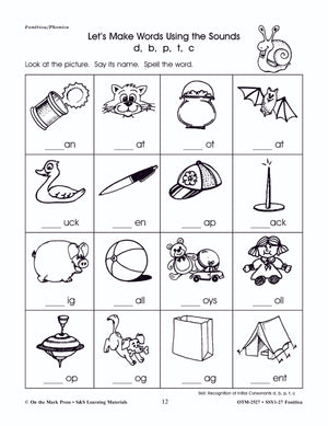 Fonética / Phonics - A Spanish and English Workbook Grades 1-3