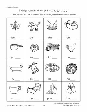 Fonética / Phonics - A Spanish and English Workbook Grades 1-3