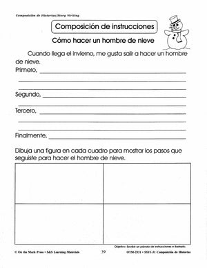 Composicion de Historias/Story Writing Gr. 1-3 A Spanish and English Workbook
