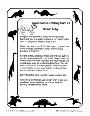 Dealing with Dinosaurs Grades 4-6