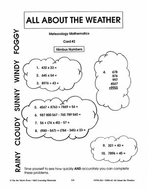 All About Weather Grades 7-8