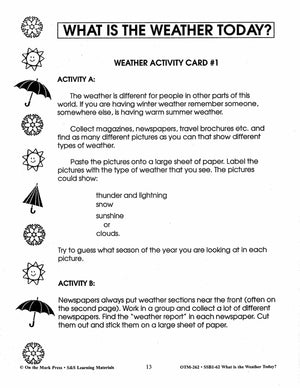 What is the Weather Today? Grades 2-4
