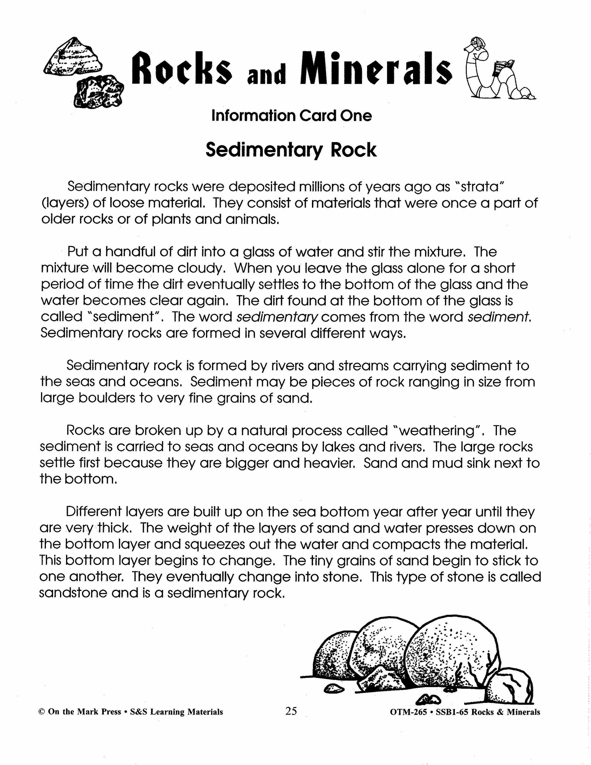 My Grade One Rocks Rocks & Minerals Grades 4-6