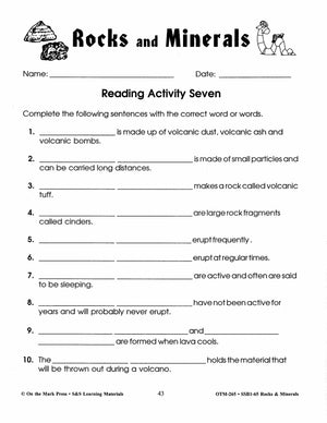 Rocks & Minerals Grades 4-6