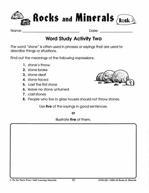 Rocks & Minerals Grades 4-6