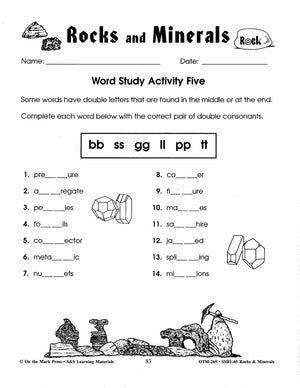 Rocks & Minerals Grades 4-6