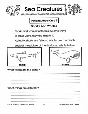 Sea Creatures Grades 1-3