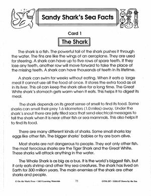 Down by the Sea Grades 1-3
