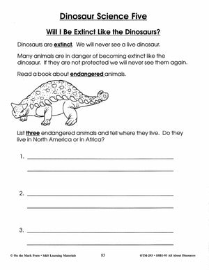 All About Dinosaurs Grade 2