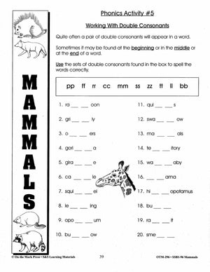 Mammals Grades 3-4