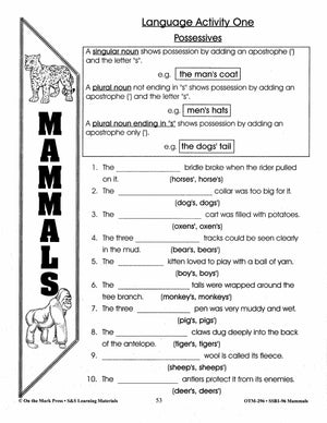 Mammals Grades 3-4