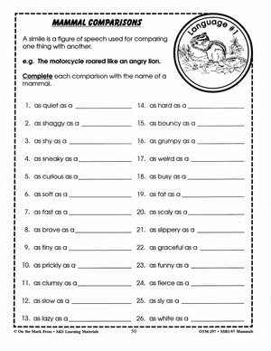 Mammals Grades 5-6