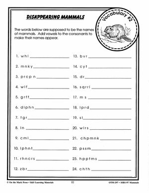 Mammals Grades 5-6