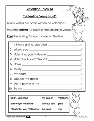 Happy Valentine's Day Grade 3