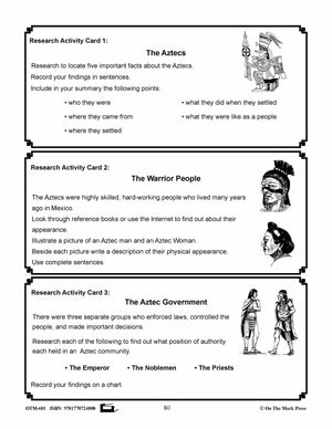 Amazing Aztecs Ancient Civilizations Grades 4-6