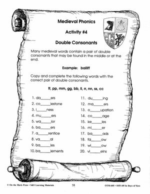 In Days of Yore Grades 4-6