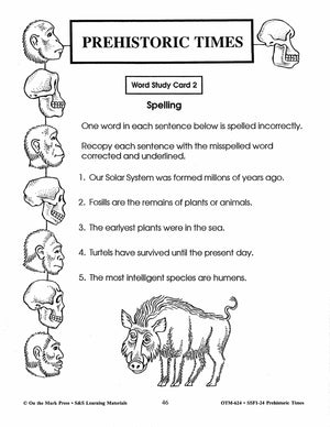 Prehistoric Times Grades 4-6